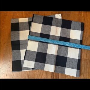 Black and White Buffalo Check Pillow Cases - Set of 2